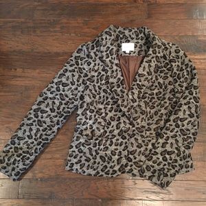 Leopard jacket blazer